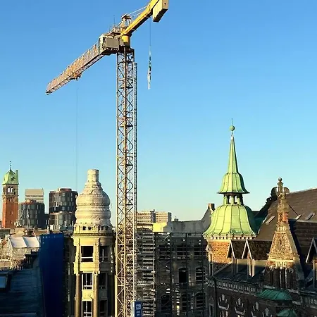 Penthouse-nordic-citycenter-balcony Apartment Copenhagen